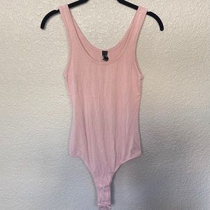Windsor Pink Ribbed Bodysuit